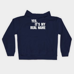 My Real Name Kids Hoodie